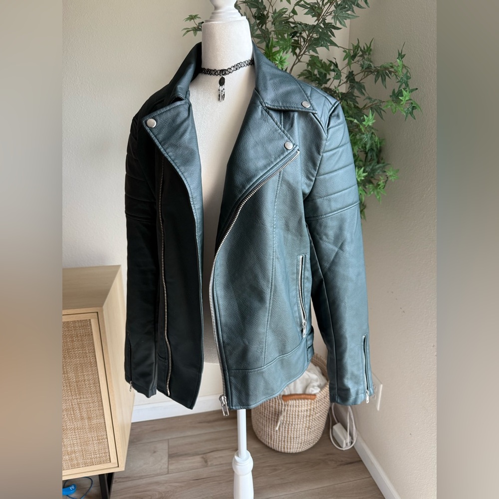 ASOS Faux Leather Moto Jacket – Women’s M